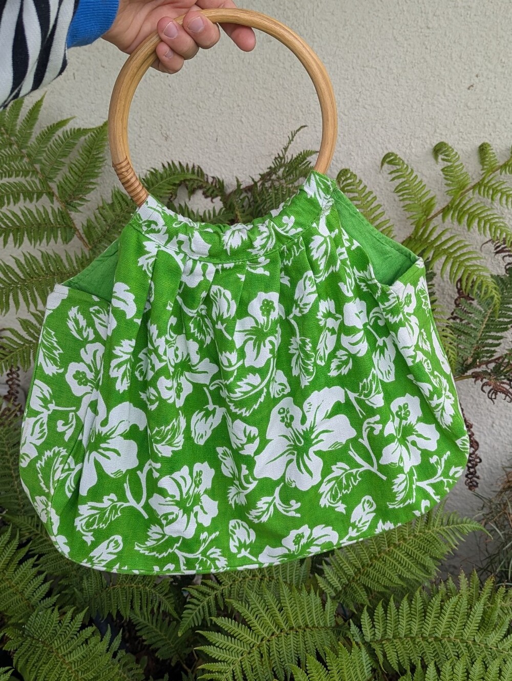 Green Tropical Purse